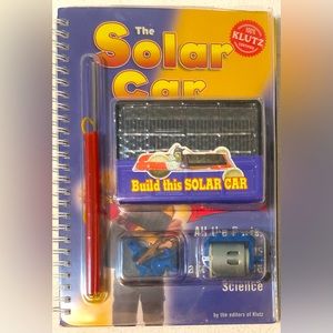 The Solar Car Building Kit in a Book by Klutz.